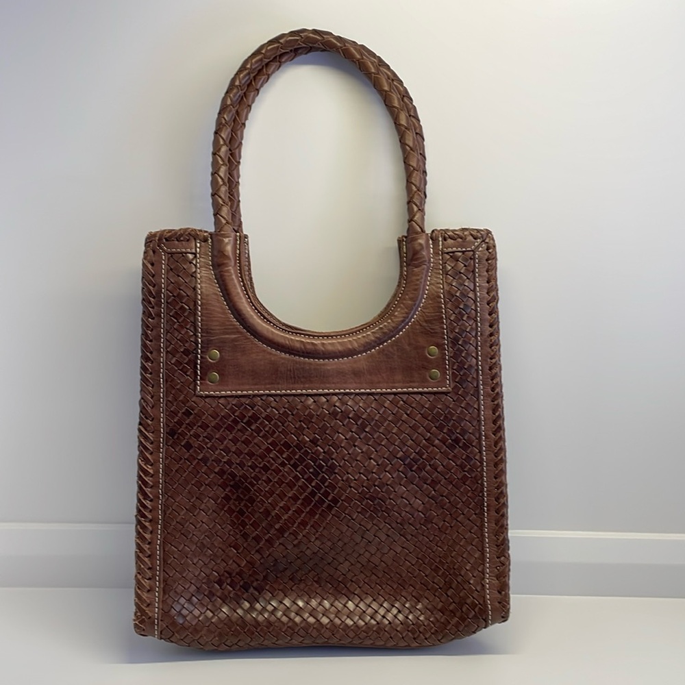 Frye Woven Leather Tote